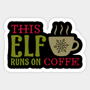 Elf Coffee Sticker